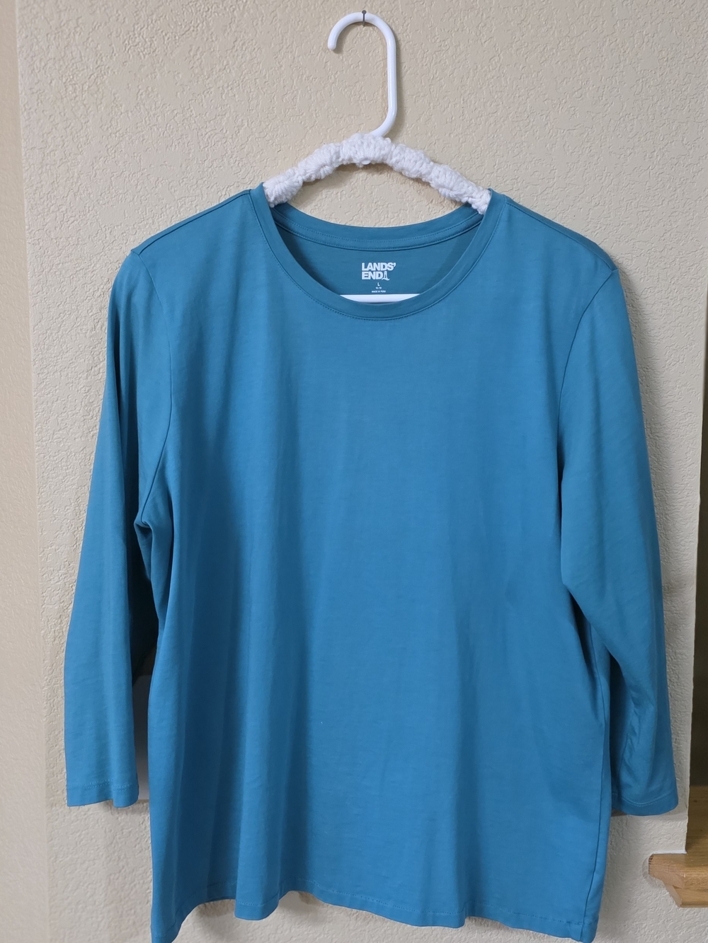 Lands' End Teal Long Sleeve Tee